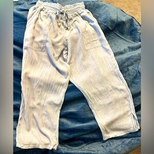 Women's Casual Sky Blue Pants